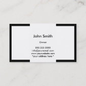 Modern Plain Grapes Winery Visitekaartje (Achterkant)