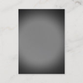 Modern Plain Gray Calligraphy Visitekaartje (Achterkant)