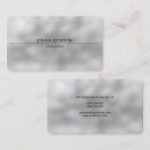 Modern Plain Grey aantrekkelijk afgerond twee kant Visitekaartje (Voorkant / Achterkant)