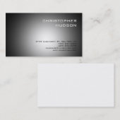 Modern Plain Grey Visitekaartje (Voorkant / Achterkant)