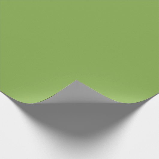 Modern Plain Heldere Lime Groen Gekleurd Cadeaupapier (Hoek)