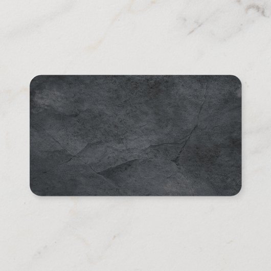 Modern Plain Minimalist Gray Professional Artistic Visitekaartje (Achterkant)