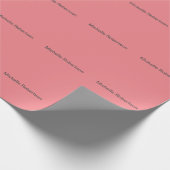 Modern Plain Minimalist Voeg je eigen naam toe Cadeaupapier (Hoek)