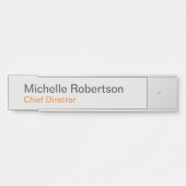 Modern Plain Minimalist Voeg je eigen naam toe Deurbordje (Voorkant)