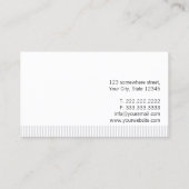 Modern Plain Plastic Surgeon Visitekaartje (Achterkant)