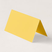 Modern Plain Professioneel Minimalistisch Geel Visitekaartje (Achterkant)