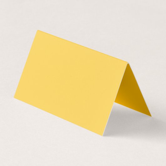 Modern Plain Professioneel Minimalistisch Geel Visitekaartje (Achterkant)