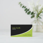 Modern Plain Simple Hi Tech Green Visitekaartje (Staand voorkant)