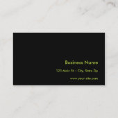 Modern Plain Simple Hi Tech Green Visitekaartje (Achterkant)