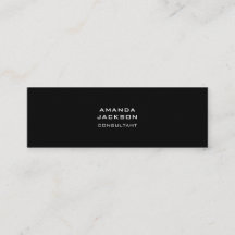 Modern Plain Trendy Minimalist Black Professional