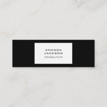 Modern Plain Trendy Minimalist Black & White