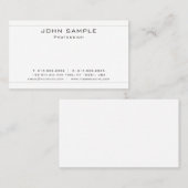 Modern Plain Trendy Professional Elegant Matte Visitekaartje (Voorkant / Achterkant)