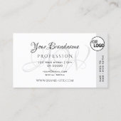 Modern Plain White Kleurrijke Decor Stripes voeg L Visitekaartje (Achterkant)