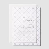 Modern Plain White Wedding Vellum Uitnodigingen (Offset (Uitnodiging))