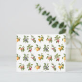 modern  plantaardig fruit briefkaart (Staand voorkant)
