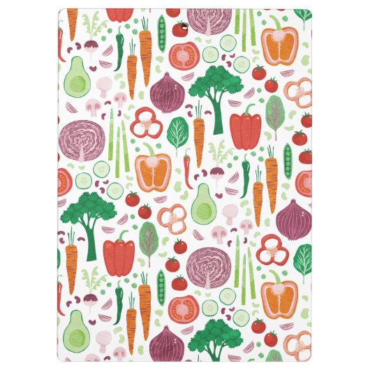 Modern plantaardig patroon klembord (Achterkant)