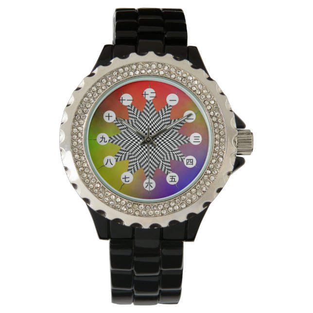 Modern Plasma (Japans gezicht) van Kenneth Yoncich Horloge (Voorkant)