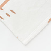 Modern Plattegrond Ontwerp Gouden Retriever & Hart Fleece Deken (Hoek)