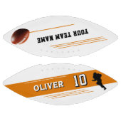 Modern Player Team Naam Nummer Silhouette American Football (Panelen)