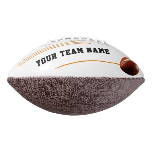 Modern Player Team Naam Nummer Silhouette American Football (Gedraaid 90)