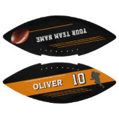 Modern Player Team Naam Nummer Silhouette American Football (Panelen)