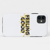 Modern, playful, cheerful design of Feeling Good Case-Mate iPhone Case (Achterkant (horizontaal))