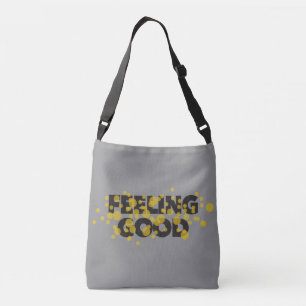 Modern, playful, cheerful design of Feeling Good Crossbody Tas