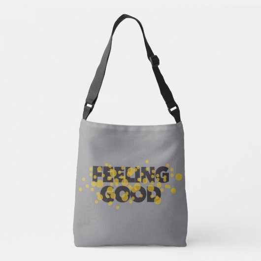 Modern, playful, cheerful design of Feeling Good Crossbody Tas (Achterkant)