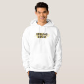 Modern, playful, cheerful design of Feeling Good Hoodie (Voorkant volledig)