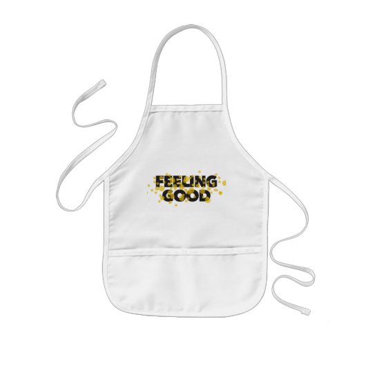 Modern, playful, cheerful design of Feeling Good Kinder Schort (Voorkant)