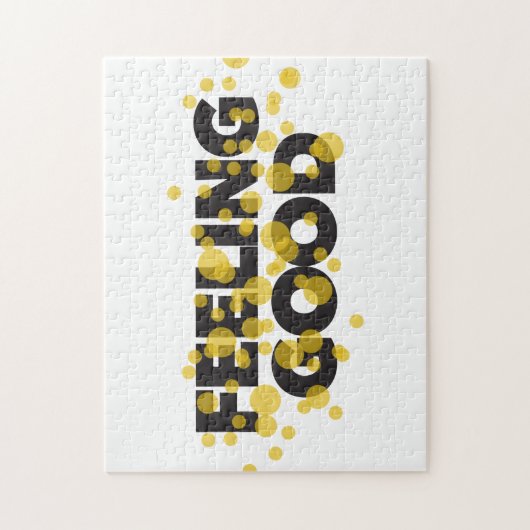 Modern, playful, cheerful design of Feeling Good Legpuzzel (Verticaal)