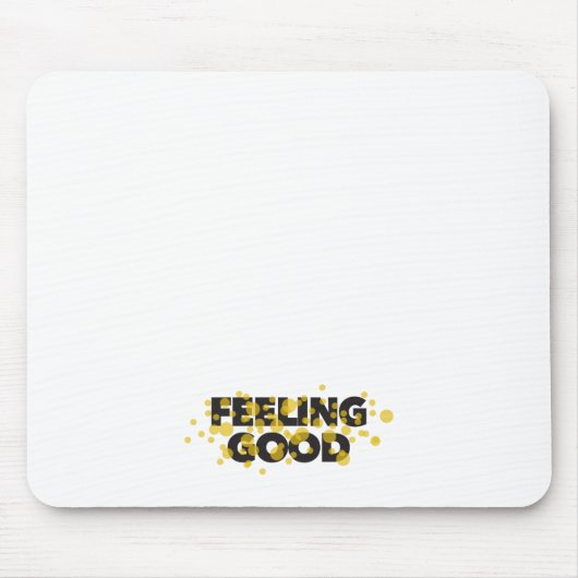 Modern, playful, cheerful design of Feeling Good Muismat (Voorkant)