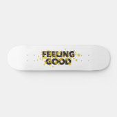Modern, playful, cheerful design of Feeling Good Persoonlijk Skateboard (Horizontaal)