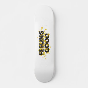 Modern, playful, cheerful design of Feeling Good Persoonlijk Skateboard