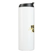 Modern, playful, cheerful design of Feeling Good Thermosbeker (Gedraaid links)