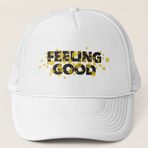 Modern, playful, cheerful design of Feeling Good Trucker Pet