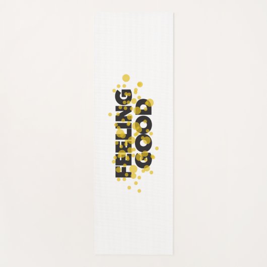 Modern, playful, cheerful design of Feeling Good Yogamat (Voorkant)