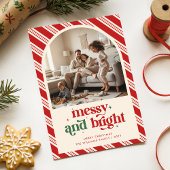 Modern Playful Funny Family Kids Photo Christmas Feestdagenkaart