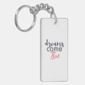 Modern playful graphic design of Dreams Come True Sleutelhanger (Voorkant Links)