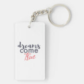 Modern playful graphic design of Dreams Come True Sleutelhanger (achterkant)