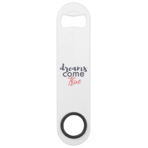 Modern playful graphic design of Dreams Come True Speed Flessenopener