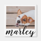 Modern Playful Simple Chic Pet Photo Magneet (Voorkant)