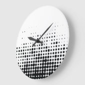 Modern, playful, urban geometric circle pattern grote klok (Hoek)