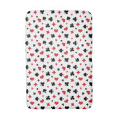 Modern Playing Card Suits Pattern Badmat (Voorkant Verticaal)