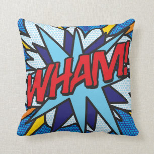 Modern Plezier Comic Book Pop Art WHAM OMG Kussen