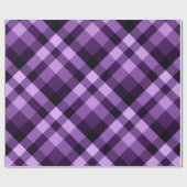 Modern Plum Paarse geruite inpakpapier (Vlak)