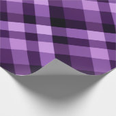 Modern Plum Paarse geruite inpakpapier (Hoek)