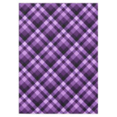 Modern Plum Paarse geruite Patroon Medium Tafelkle Tafelkleed (Voorkant)