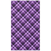 Modern Plum Paarse geruite patroondoek groot tafel Tafelkleed (Voorkant)