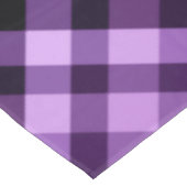 Modern Plum Paarse geruite patroondoek groot tafel Tafelkleed (Gekanteld)